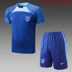 Atletico Madrid 22-23 Short Sleeve Training Set (with 5-Point Shorts)