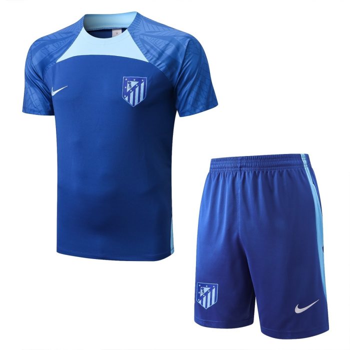 Atletico Madrid 22-23 Short Sleeve Training Set (with 5-Point Shorts) - 图片 8