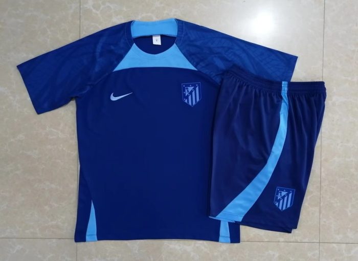 Atletico Madrid 22-23 Short Sleeve Training Set (with 5-Point Shorts) - 图片 9