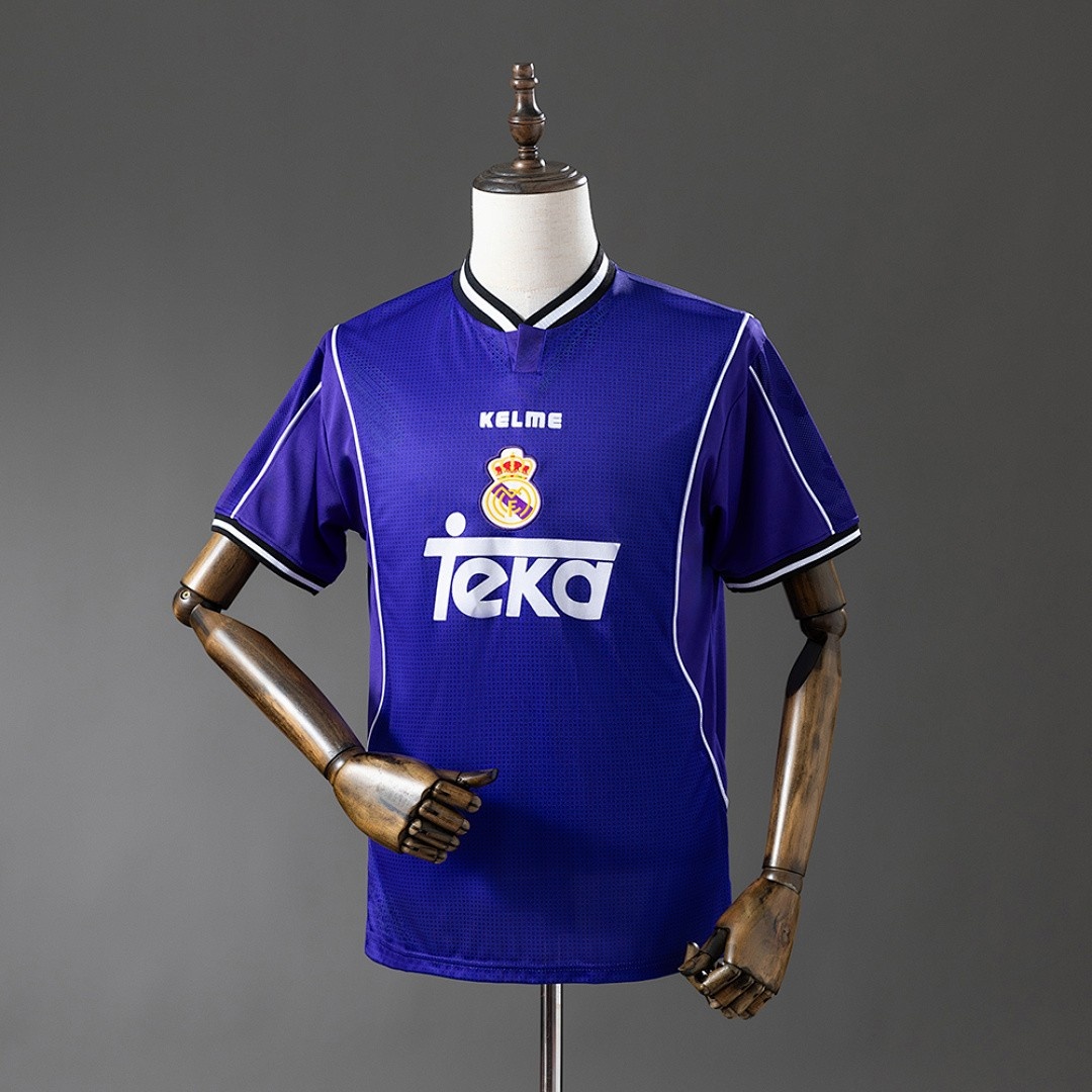 JER-4586_1 Real Madrid 1997-1998 Away Retro Shirt - 图片 1