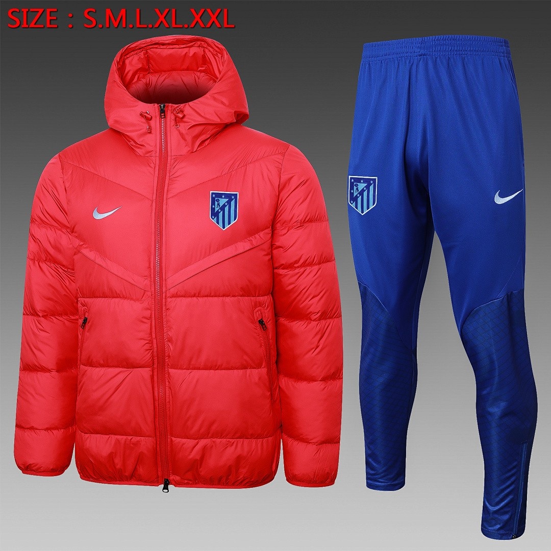 JER-4587_1 Atletico Madrid 23-24 Red Cotton Jacket - 图片 1