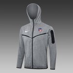 Atletico Madrid 24/25 Long Zip Hoodie in Gray - 图片 4