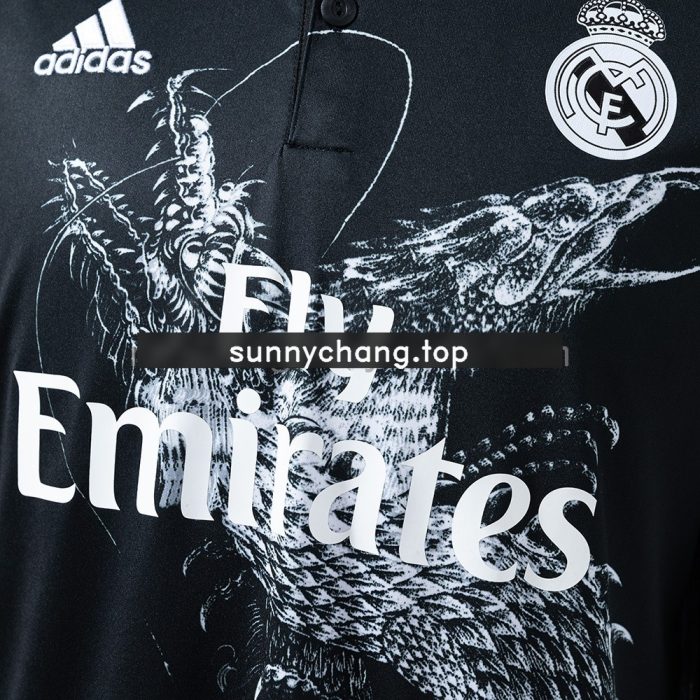 Real Madrid 2014/15 Second Away Long Sleeve Retro Jersey - 图片 5