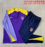Atletico Madrid Purple Kids' Half-Zip Jacket - 图片 3