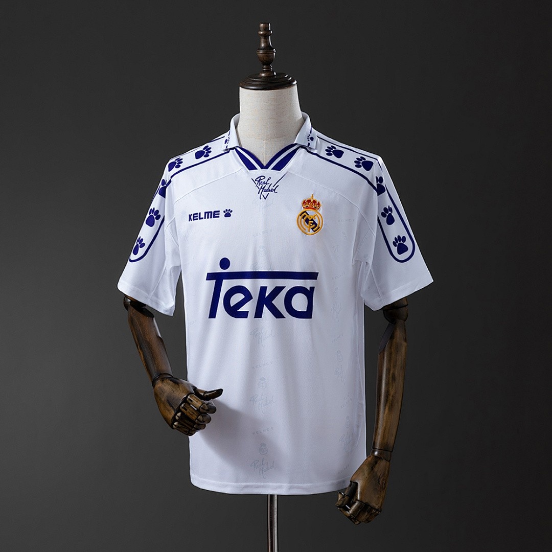 JER-4598_1 Real Madrid 1994-1996 Home Retro Jersey - 图片 1
