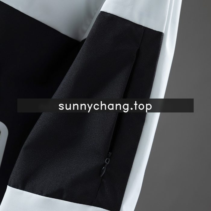 Real Betis Windbreaker - Black & White - 图片 4