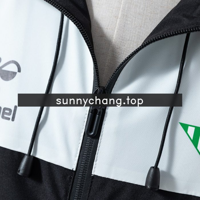 Real Betis Windbreaker - Black & White - 图片 7