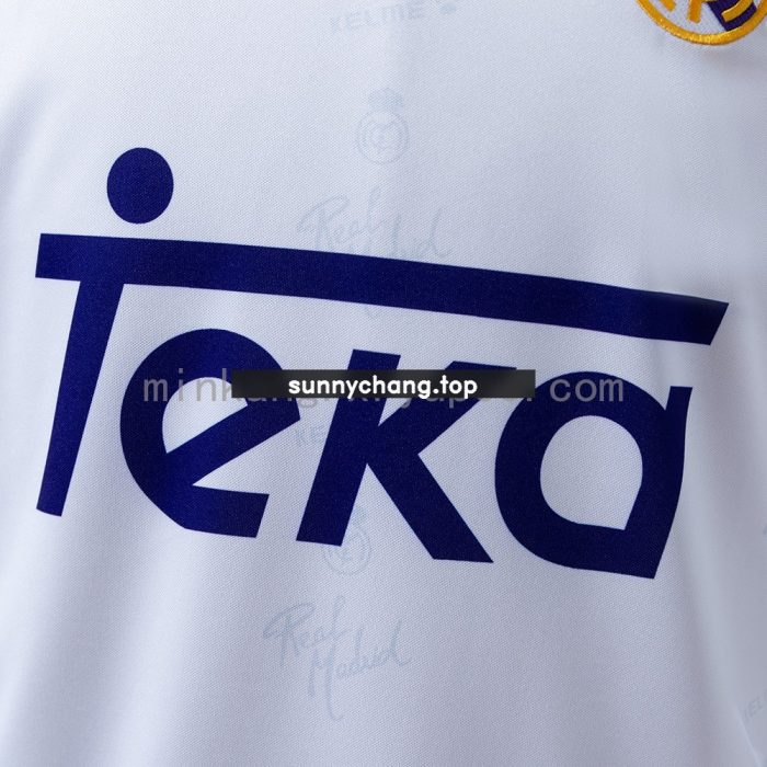Real Madrid 1994-1996 Home Retro Long Sleeve Jersey - 图片 5