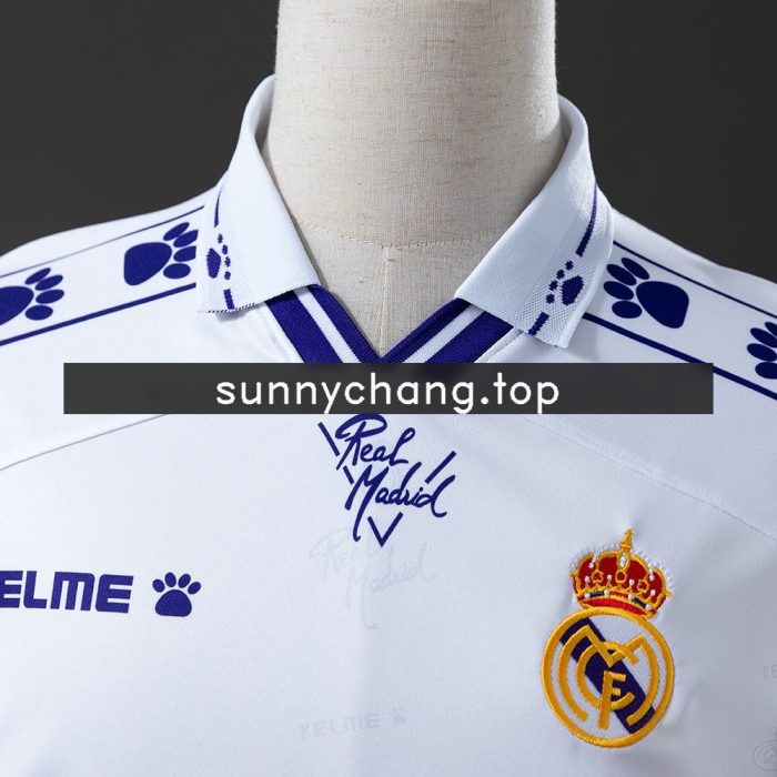 Real Madrid 1994-1996 Home Retro Long Sleeve Jersey - 图片 6