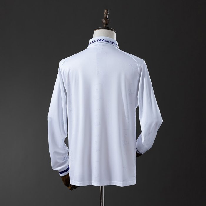 Real Madrid 1994-1996 Home Retro Long Sleeve Jersey - 图片 7