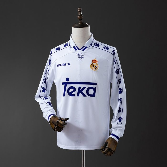 Real Madrid 1994-1996 Home Retro Long Sleeve Jersey - 图片 8