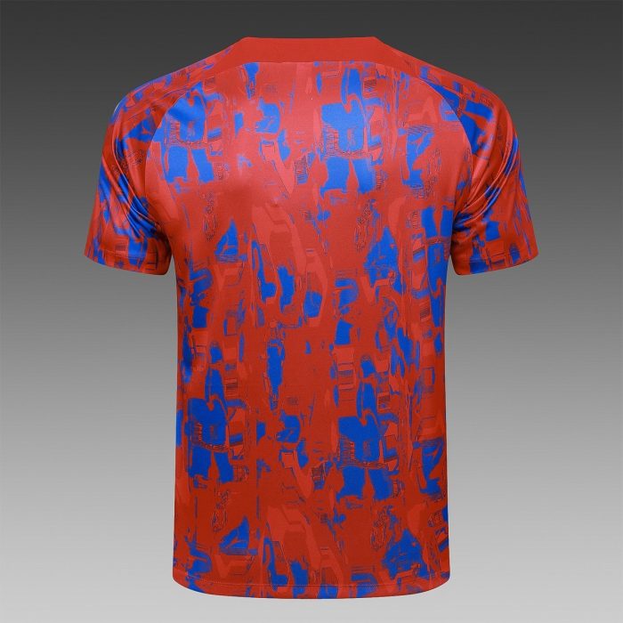 Atletico Madrid 23-24 Red Short Sleeve Training Set (with 5-Panel Shorts) - 图片 7
