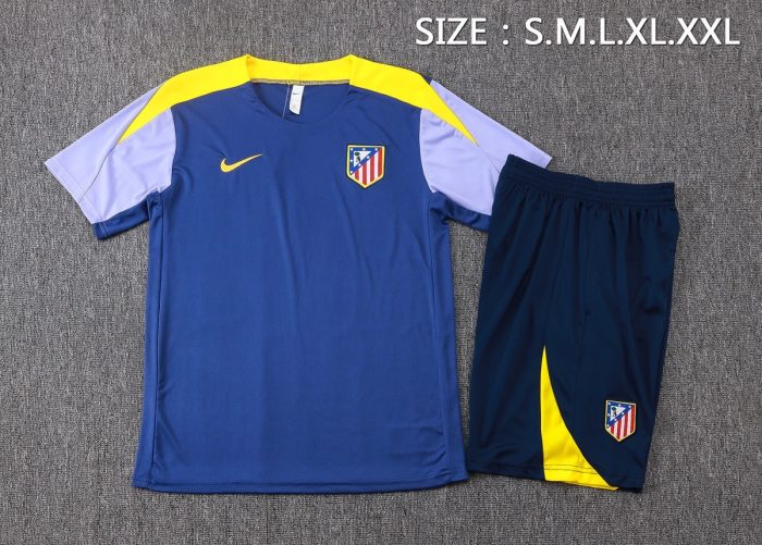 Atletico Madrid Light Blue Short Sleeve Training T-Shirt - 图片 2