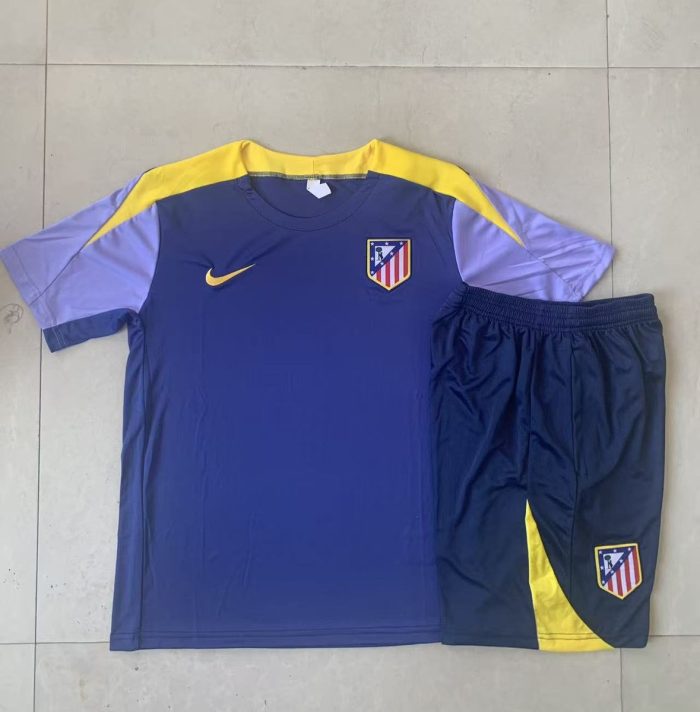 Atletico Madrid Light Blue Short Sleeve Training T-Shirt - 图片 9