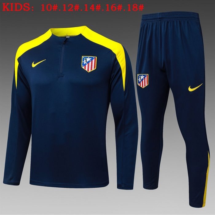 Atletico Madrid Children's Half-Zip Jacket - 图片 2
