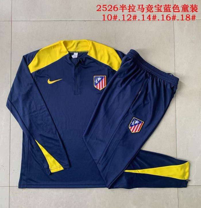 Atletico Madrid Children's Half-Zip Jacket - 图片 3