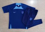 Atletico Madrid 22-23 Short Sleeve Training Suit in Blue - 图片 9