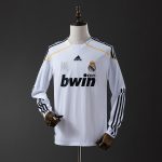 Real Madrid 2009/2010 Home Long Sleeve Retro Shirt
