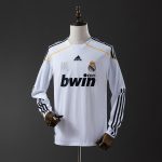 Real Madrid 2009/2010 Home Long Sleeve Retro Shirt - 图片 9
