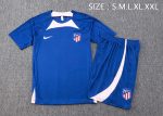 Atletico Madrid 23-24 Short Sleeve Training Suit in Colorful Blue (with 5-inch Shorts) - 图片 2