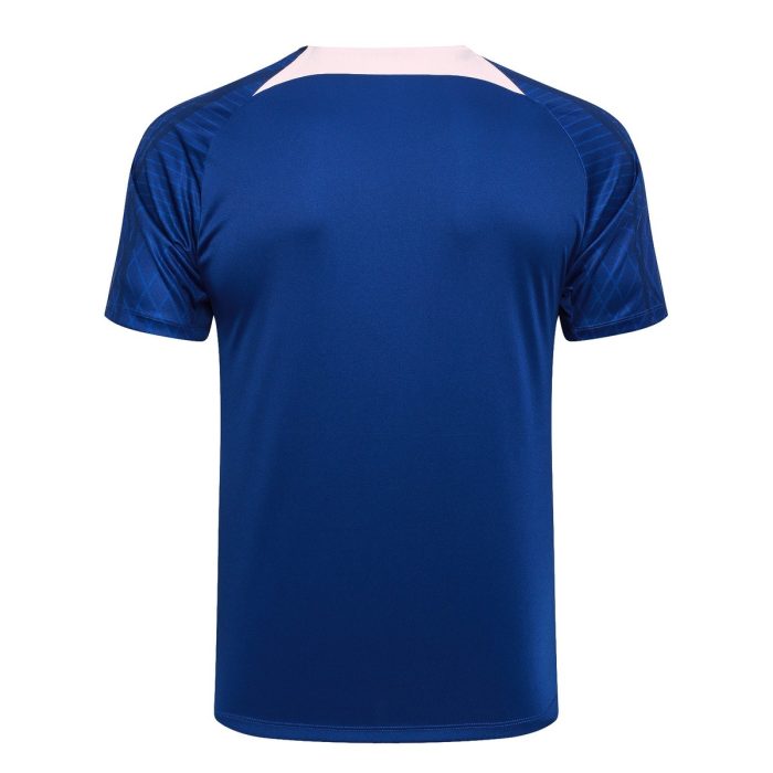 Atletico Madrid 23-24 Short Sleeve Training Suit in Colorful Blue (with 5-inch Shorts) - 图片 7