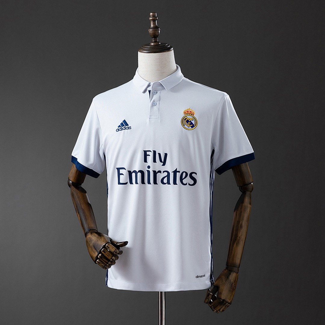 JER-4631_1 Real Madrid 16/17 Home Retro Shirt - 图片 1