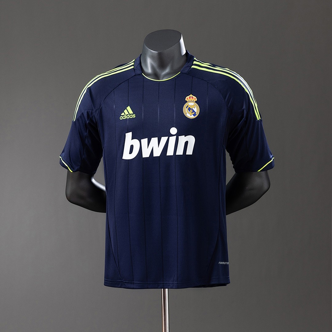 JER-4642_1 Real Madrid 2012-2013 Away Player Version Retro Jersey - 图片 1