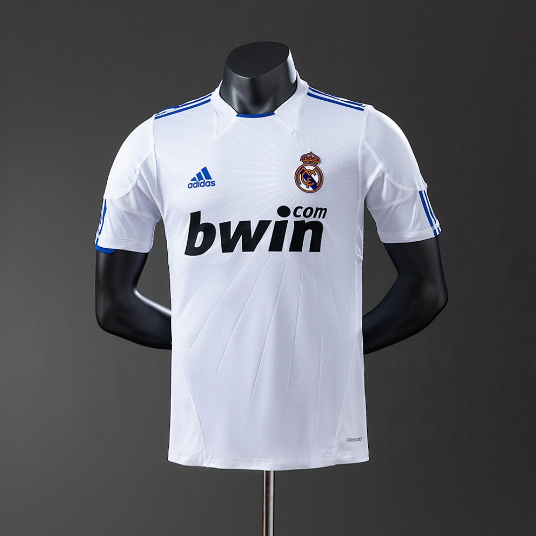 JER-4644_1 Real Madrid 2010/2011 Home Player Version Retro Jersey - 图片 1