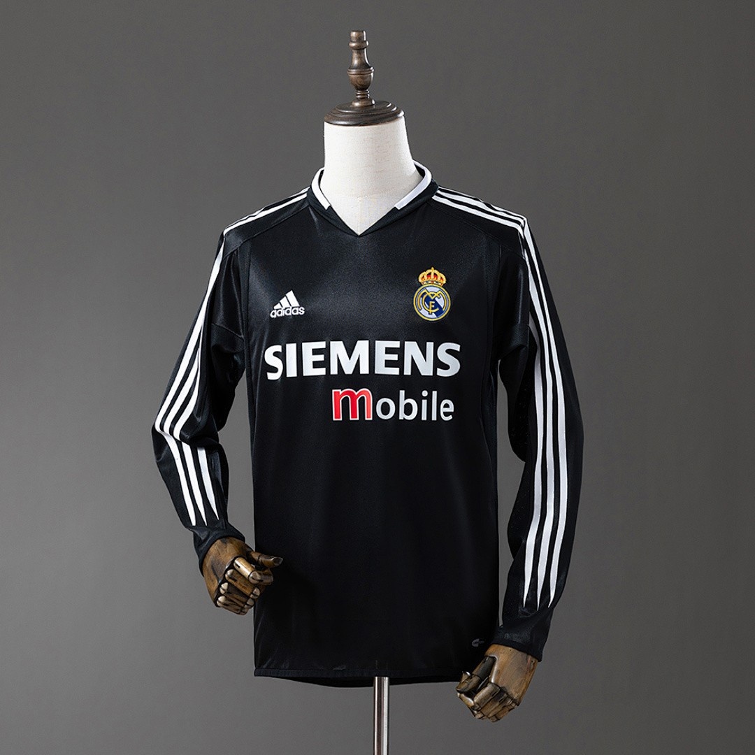 JER-4649_1 Real Madrid 2004/2005 Third Away Long Sleeve Retro Jersey - 图片 1