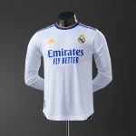 Real Madrid 2021/2022 Home Long Sleeve Player Version Jersey