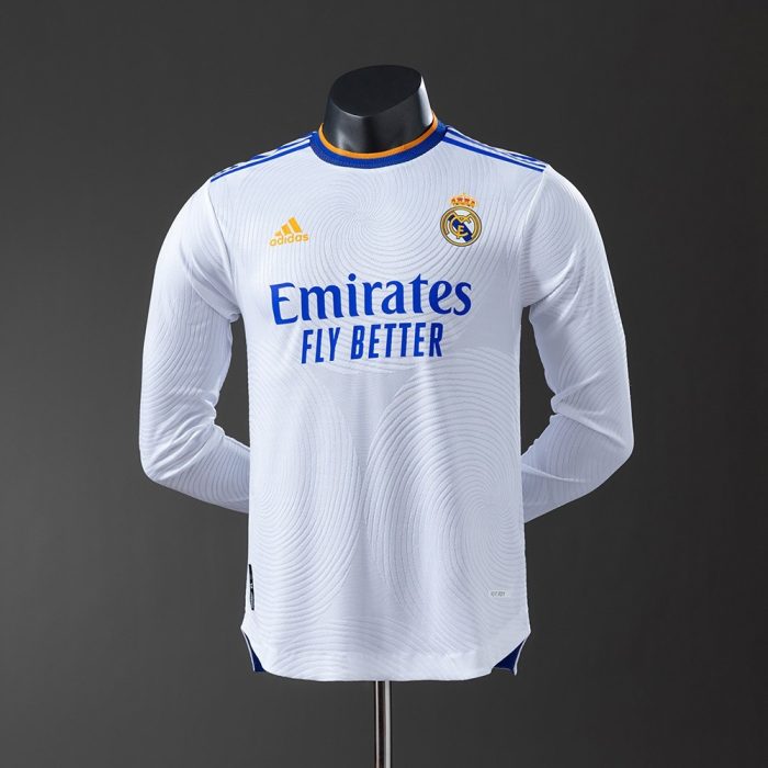 Real Madrid 2021/2022 Home Long Sleeve Player Version Jersey - 图片 9