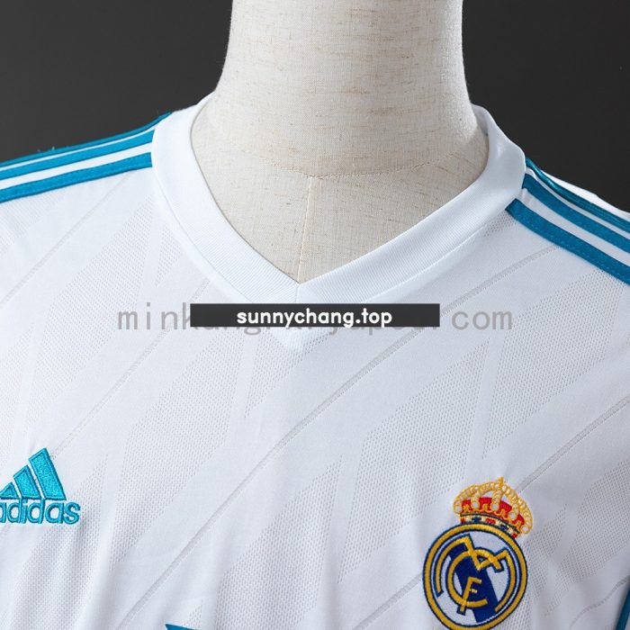 Real Madrid 17/18 Home Retro Long Sleeve Jersey - 图片 6