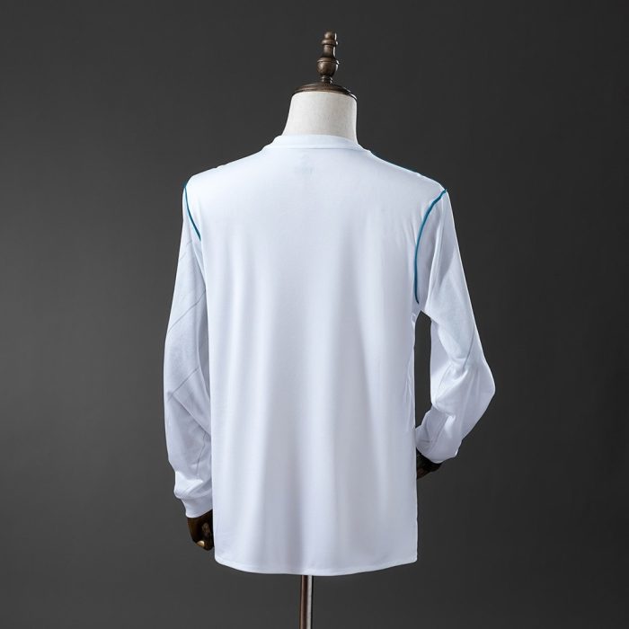 Real Madrid 17/18 Home Retro Long Sleeve Jersey - 图片 7