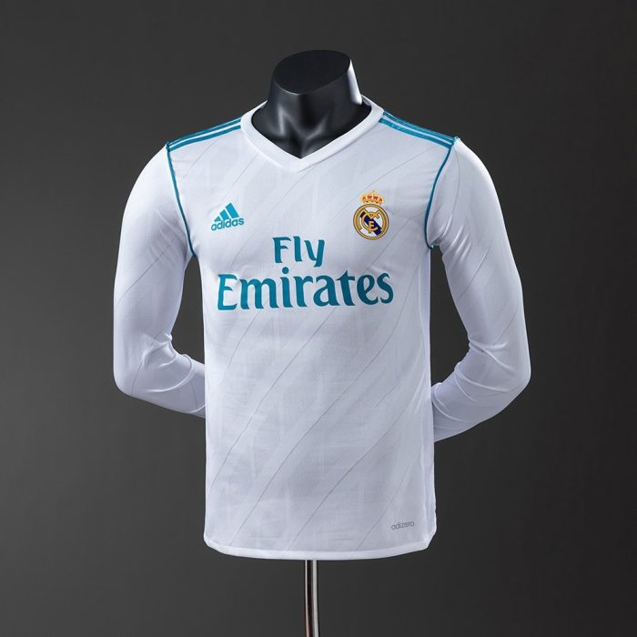 Real Madrid 2017/2018 Home Long Sleeve Player Version Jersey - 图片 9