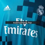 Real Madrid 2017/2018 Third Away Long Sleeve Retro Jersey - 图片 5