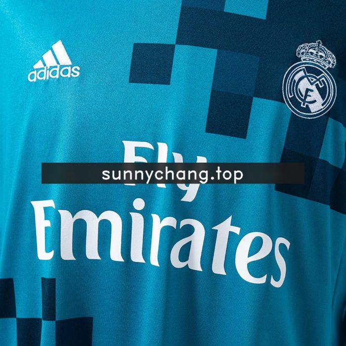 Real Madrid 2017/2018 Third Away Long Sleeve Retro Jersey - 图片 5
