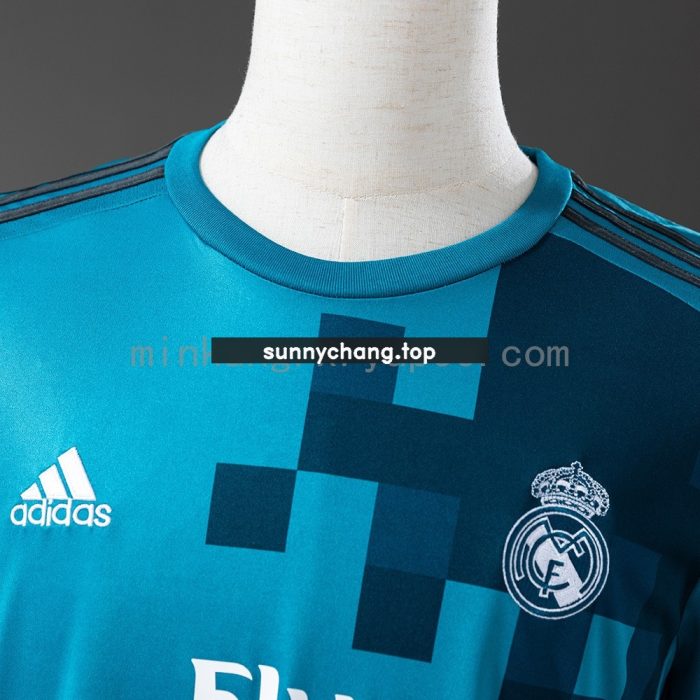 Real Madrid 2017/2018 Third Away Long Sleeve Retro Jersey - 图片 6