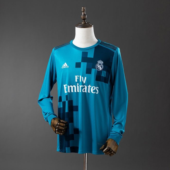 Real Madrid 2017/2018 Third Away Long Sleeve Retro Jersey - 图片 8