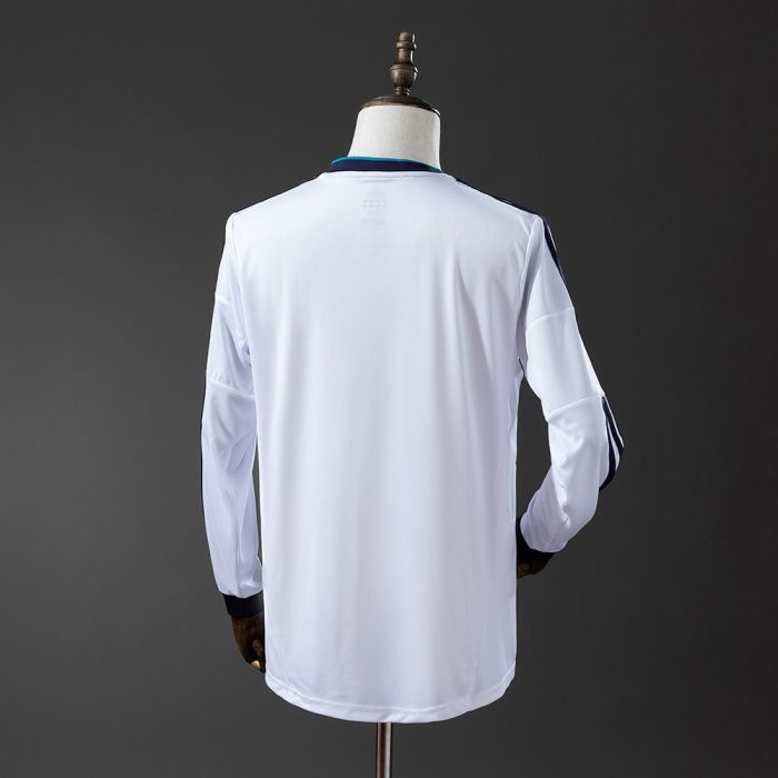 Real Madrid 12/13 Home Long Sleeve Retro Shirt - 图片 7