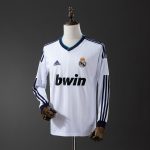 Real Madrid 12/13 Home Long Sleeve Retro Shirt - 图片 8