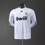 Real Madrid 2009-2010 Home Long Sleeve Player Version Jersey