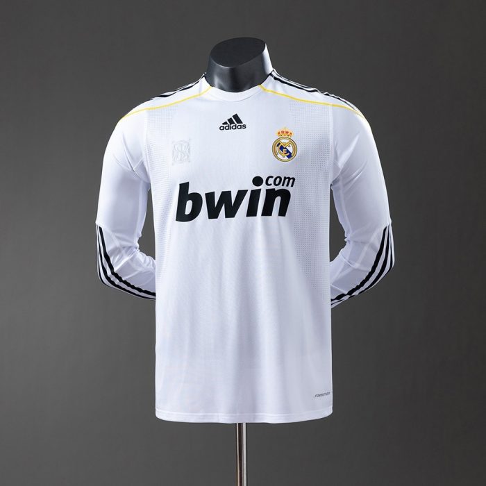 Real Madrid 2009-2010 Home Long Sleeve Player Version Jersey - 图片 9