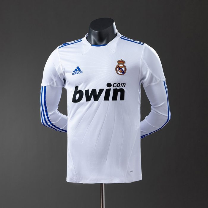Real Madrid 2010/11 Home Long Sleeve Player Version Jersey - 图片 9