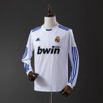 Real Madrid 2010/2011 Home Long Sleeve Retro Jersey