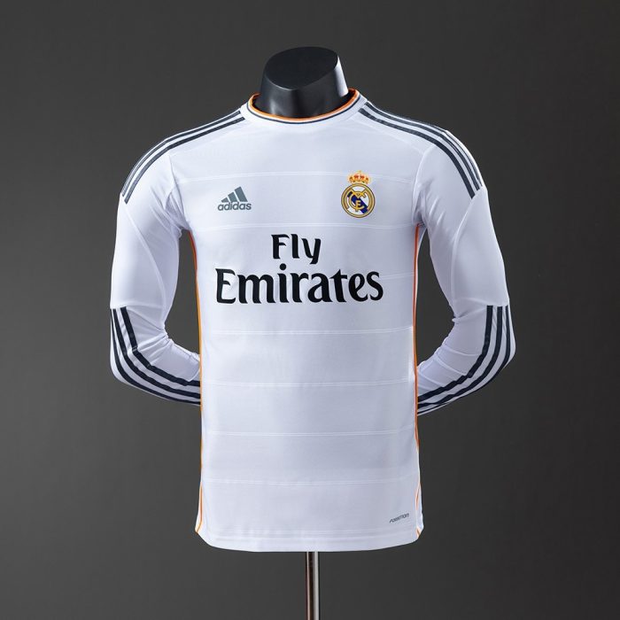 Real Madrid 2013/14 Home Long Sleeve Player Version Jersey - 图片 9