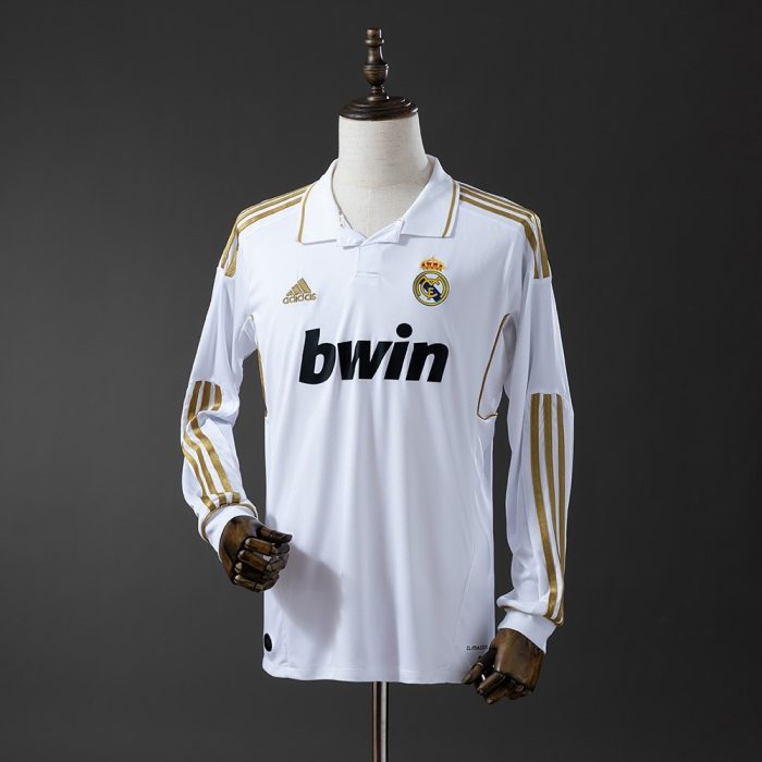 Real Madrid 2011/12 Home Long Sleeve Retro Jersey - 图片 9