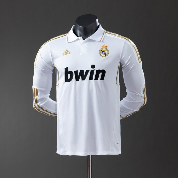 Real Madrid 2011/12 Home Long Sleeve Player Version Jersey - 图片 8