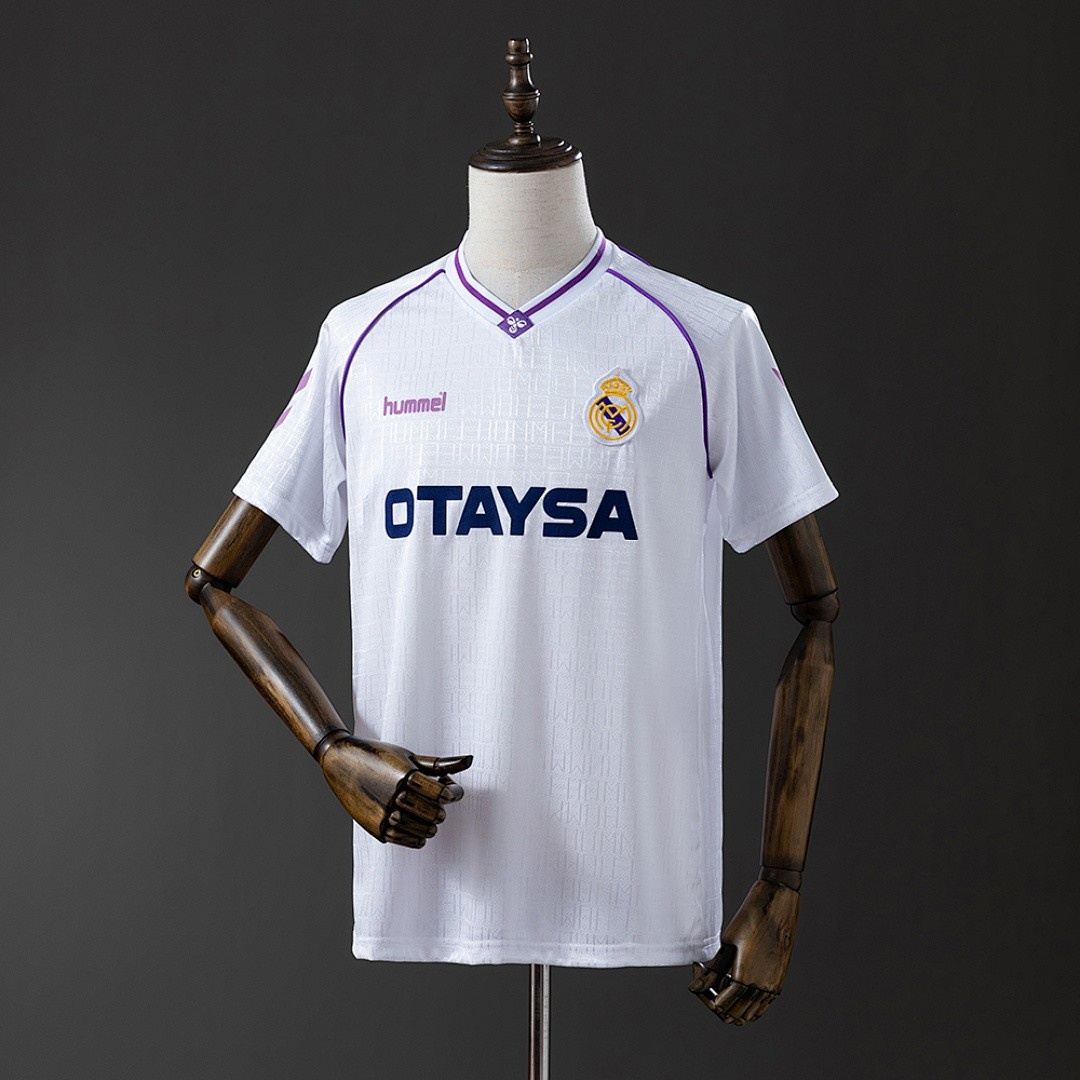 JER-4707_1 Real Madrid 1990-1992 Home Retro Shirt - 图片 1