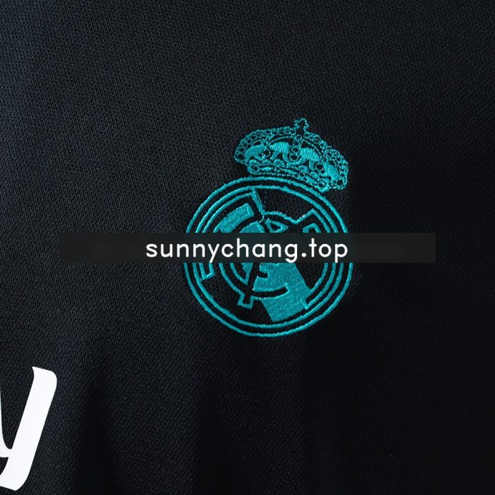 Real Madrid 2017/18 Away Long Sleeve Retro Jersey - 图片 5