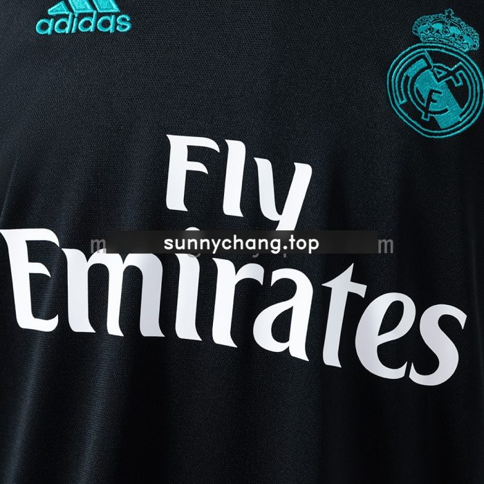 Real Madrid 2017/18 Away Long Sleeve Retro Jersey - 图片 6